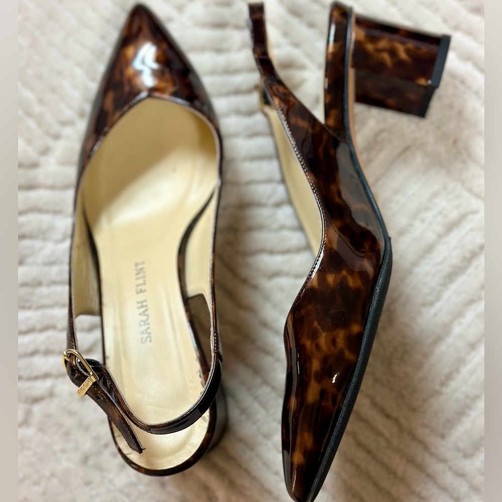 Sarah Flint Women's Brown Slingback Heels